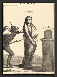 Honoré Daumier (French, 1808 - 1879), Ce que certains journaux appeleraient, 1870, gillotype on