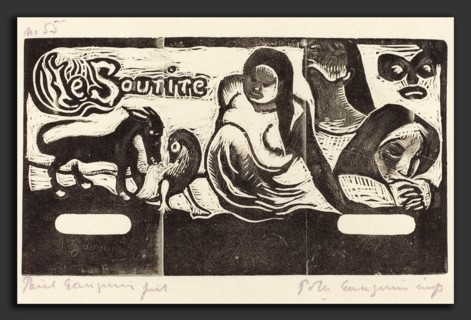 Paul Gauguin (French, 1848 - 1903), Title Page for "Le Sourire" (Titre du Sourire), in or after