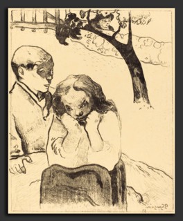 Paul Gauguin (French, 1848 - 1903), Human Sorrow (Miseres humaines), 1889, lithograph in black on