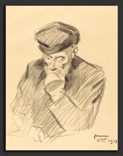 Jean-Louis Forain, Renoir (fourth plate), French, 1852 - 1931, 1905, transfer lithograph
