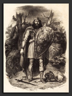 EugÃ¨ne Delacroix (French, 1798 - 1863), Vercingétorix, 1829, lithograph