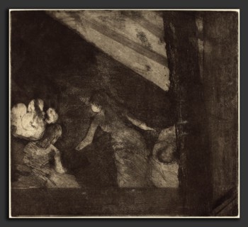Edgar Degas (French, 1834 - 1917), At the Cafe des Ambassadeurs (Aux Ambassadeurs), c. 1877,