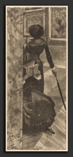Edgar Degas (French, 1834 - 1917), Mary Cassatt at the Louvre: The Paintings Gallery (Au Louvre: La