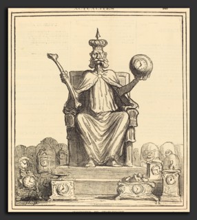 Honoré Daumier (French, 1808 - 1879), Successeur de Charlemagne, 1871, gillotype on newsprint