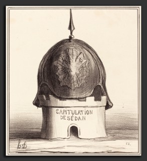 Honoré Daumier (French, 1808 - 1879), Le couronnement de son édifice, 1870, lithograph