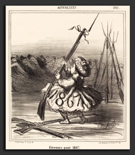 Honoré Daumier (French, 1808 - 1879), Ãâtrennes pour 1867, 1866, lithograph