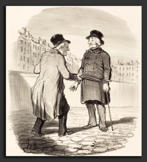 Honoré Daumier (French, 1808 - 1879), Je vous arrÃªte, mauvais sujet, 1852, lithograph