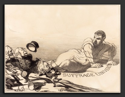 Honoré Daumier (French, 1808 - 1879), Une Panique de Lilliputiens, 1851, lithograph