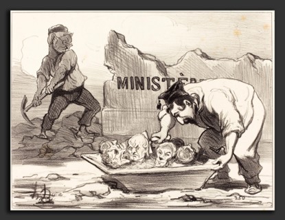Honoré Daumier (French, 1808 - 1879), Un Replatrage, 1851, lithograph