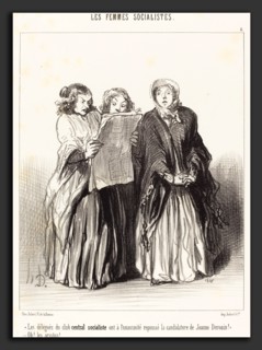 Honoré Daumier (French, 1808 - 1879), Les Délégués du club central socialiste ont repoussé, 1849,