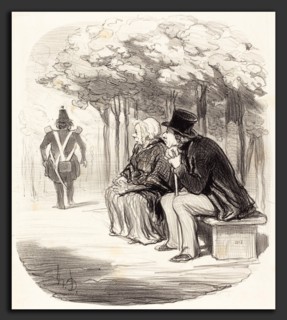 Honoré Daumier (French, 1808 - 1879), Je n'métonne pas si les femmes ont du goÃ»t, 1848, lithograph