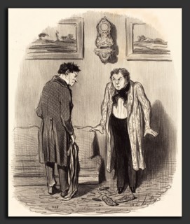 Honoré Daumier (French, 1808 - 1879), Mais quand je vous dis que je ne peux pas remuer les pieds,