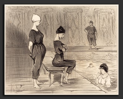 Honoré Daumier (French, 1808 - 1879), Fesant toutes partie de la plus belle moitié, 1847,