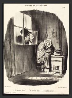 Honoré Daumier (French, 1808 - 1879), Le Cordon donc!, 1847, lithograph on newsprint