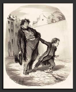 Honoré Daumier (French, 1808 - 1879), Un Fils modÃ¨le, 1847, lithograph