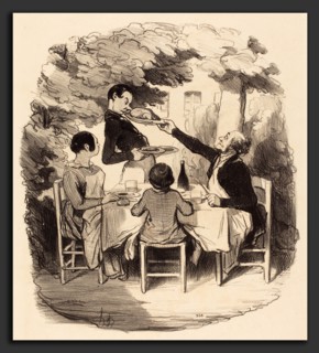 Honoré Daumier (French, 1808 - 1879), Ah! il est frais mais t'nez donc garÃ§on, 1846, lithograph