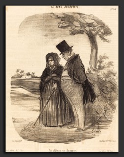 Honoré Daumier (French, 1808 - 1879), Un Chateau en Espagne, 1847, lithograph on newsprint