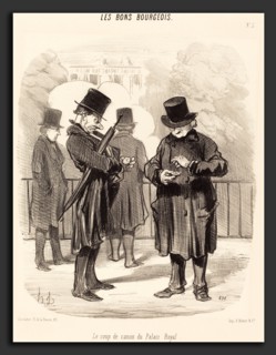Honoré Daumier (French, 1808 - 1879), Le Coup de canon du Palais-Royal, 1846, lithograph