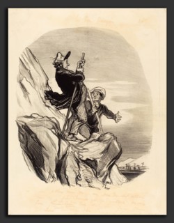 Honoré Daumier (French, 1808 - 1879), Guide, allons-nous-en au nom du ciel, 1846, lithograph