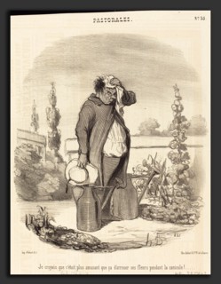 Honoré Daumier (French, 1808 - 1879), Je croyais que c'était plus amusant que Ã§a, 1845, lithograph