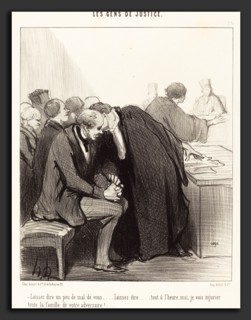 Honoré Daumier (French, 1808 - 1879), Laissez dire un peu de mal de vous, 1847, lithograph