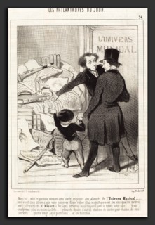 Honoré Daumier (French, 1808 - 1879), Monsieur voici ce que nous donnons en prime, 1845, lithograph