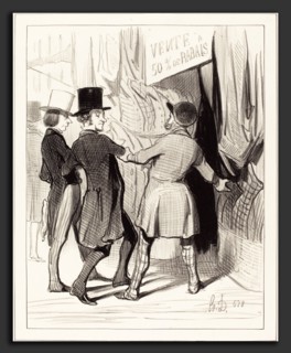 Honoré Daumier (French, 1808 - 1879), Entrez Messieurs voici de magnifiques, 1844, lithograph