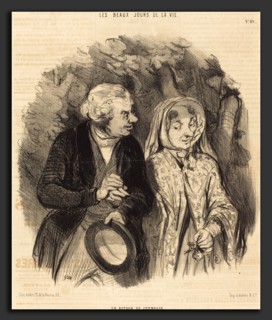 Honoré Daumier (French, 1808 - 1879), Un Retour de jeunesse, 1846, lithograph