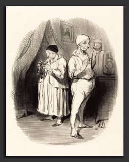 Honoré Daumier (French, 1808 - 1879), L'Oeil du maitre, 1842, lithograph