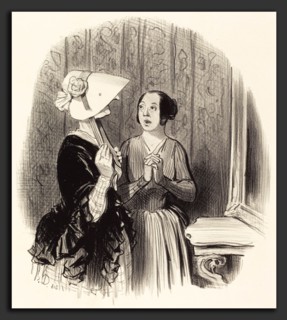 Honoré Daumier (French, 1808 - 1879), Un Chapeau PamÃ¨la, 1845, lithograph