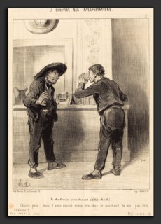 Honoré Daumier (French, 1808 - 1879), Le Charbonnier aime Ãªtre (est maitre), 1843, lithograph on