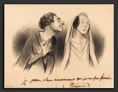 Honoré Daumier (French, 1808 - 1879), Je pars plus amoureux que jamais, 1841, lithograph
