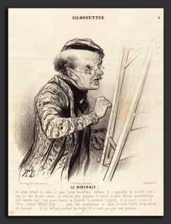 Honoré Daumier (French, 1808 - 1879), Le Distrait, 1841, lithograph on newsprint
