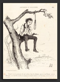 Honoré Daumier (French, 1808 - 1879), Quand on est possesseur de cent actions, 1840, lithograph on