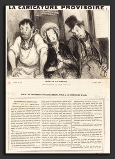 Honoré Daumier (French, 1808 - 1879), Intérieur d'un omnibus, 1839, lithograph on newsprint