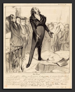 Honoré Daumier (French, 1808 - 1879), Piétié Filiale, 1838, lithograph on newsprint