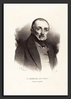Honoré Daumier (French, 1808 - 1879), Général P. Mendez Vigo, probably 1836, lithograph
