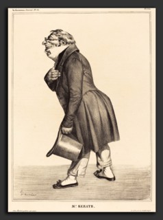 Honoré Daumier (French, 1808 - 1879), Comte de Kératry, 1833, lithograph