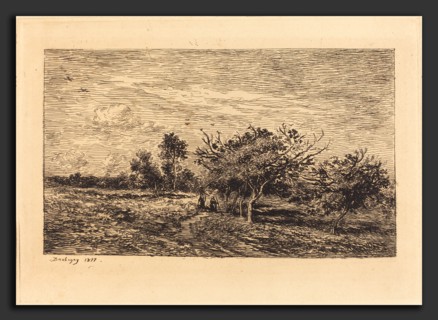 Charles-FranÃ§ois Daubigny (French, 1817 - 1878), Apple Trees in Auvers (Pommiers a Auvers), 1877,