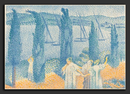 Henri Edmond Cross (French, 1856 - 1910), La Promenade, 1897, 5-color lithograph on china paper