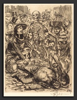 Albert Besnard, The Accident (L'accident), French, 1849 - 1934, 1900, etching in black on Van