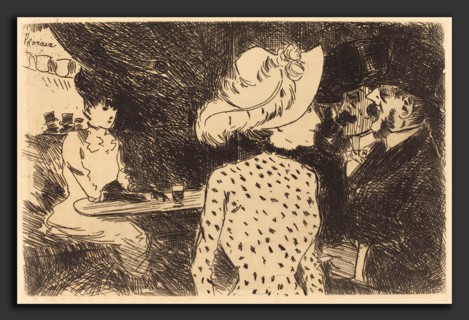 Jean-Louis Forain (French, 1852 - 1931), The Folies Bergere (refused plate, second plate), 1880 and