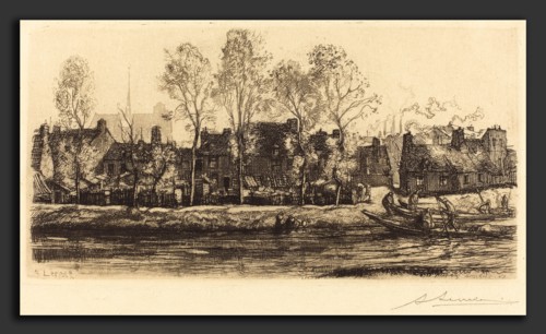 Auguste LepÃ¨re, Banks of the Somme at Amiens (Bords de la Somme a Amiens), French, 1849 - 1918,