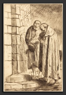 Alphonse Legros, Saint Peter and Saint Paul in the Door of M. Richard (St. Pierre et St. Paul a la
