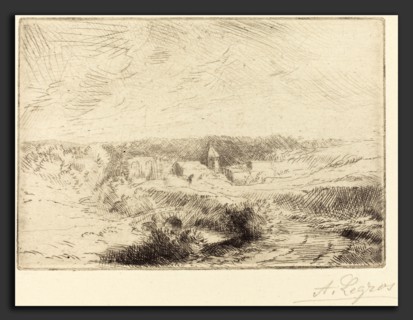 Alphonse Legros, Village of Wimille, near Boulogne  (Village de Wimille, pres Boulogne), French,
