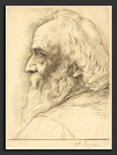 Alphonse Legros, Self-Portrait, 12th plate, French, 1837 - 1911, etching? and drypoint retouched