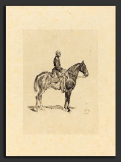 Frederic-Auguste La Guillermie after Jean-Louis-Ernest Meissonier (French, 1841 - 1934), Horseman,