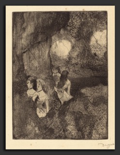 Edgar Degas (French, 1834 - 1917), Dancers in the Wings (Danseuses dans la coulisse), c. 1877,