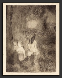 Edgar Degas (French, 1834 - 1917), Dancers in the Wings (Danseuses dans la coulisse), c. 1877,