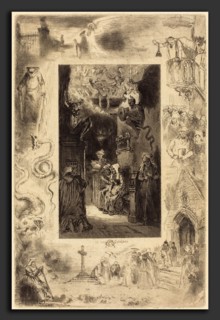 Félix-Hilaire Buhot (French, 1847 - 1898), Le Curé de Cucugnan (The Vicar of Cucugnan), c. 1885,